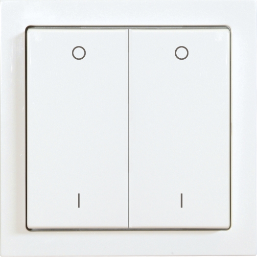 OPUS® Wandzender Busch-Jaeger met bedieningselementen 4-voudig, met I/0 studiowit