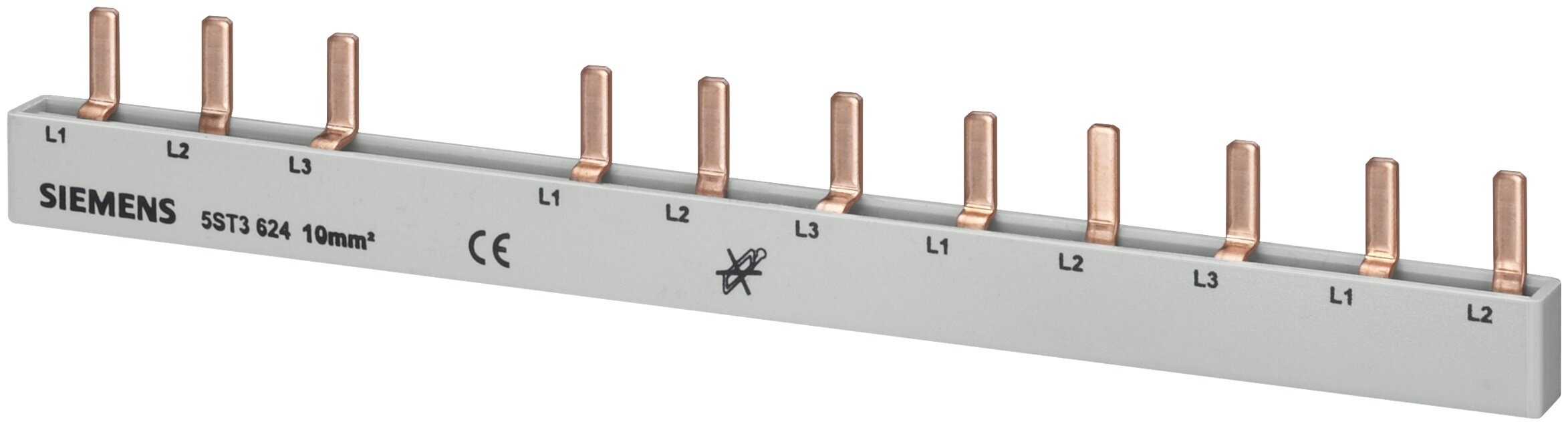 PEN COLLECTOR stiftrail 10qmm 1F,4pin+8LS, 1pin