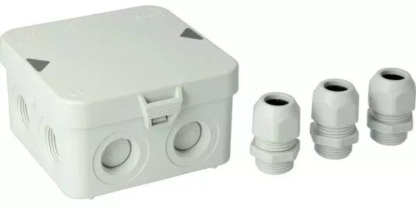 Attema lasdoos met 3 wartels M20 AK1 IP65 