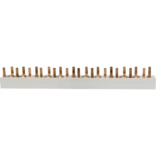 3-fasen stiftrail, L-uitvoering, open 8 x 3 Pole, 210 mm lang