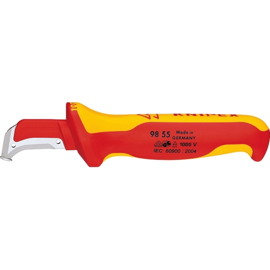 Knipex kabel- en ontmantelingsmes haakse snijkant