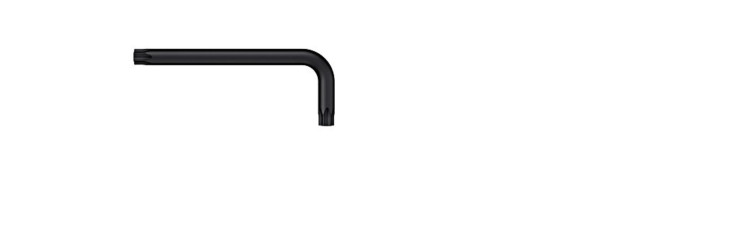Wiha Clé mâle TORX® Tamper Resistant courte, bruni