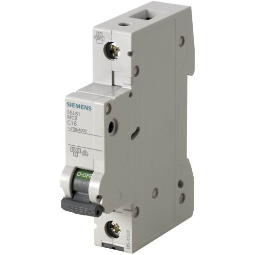 Siemens Installatieautomaat 1-polig "5SL6" C, 16 A