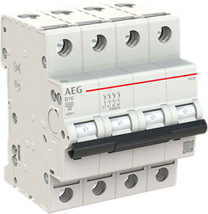 AEG Installatieautomaat B16 3P+N "EN64B16" (krachtgroep)