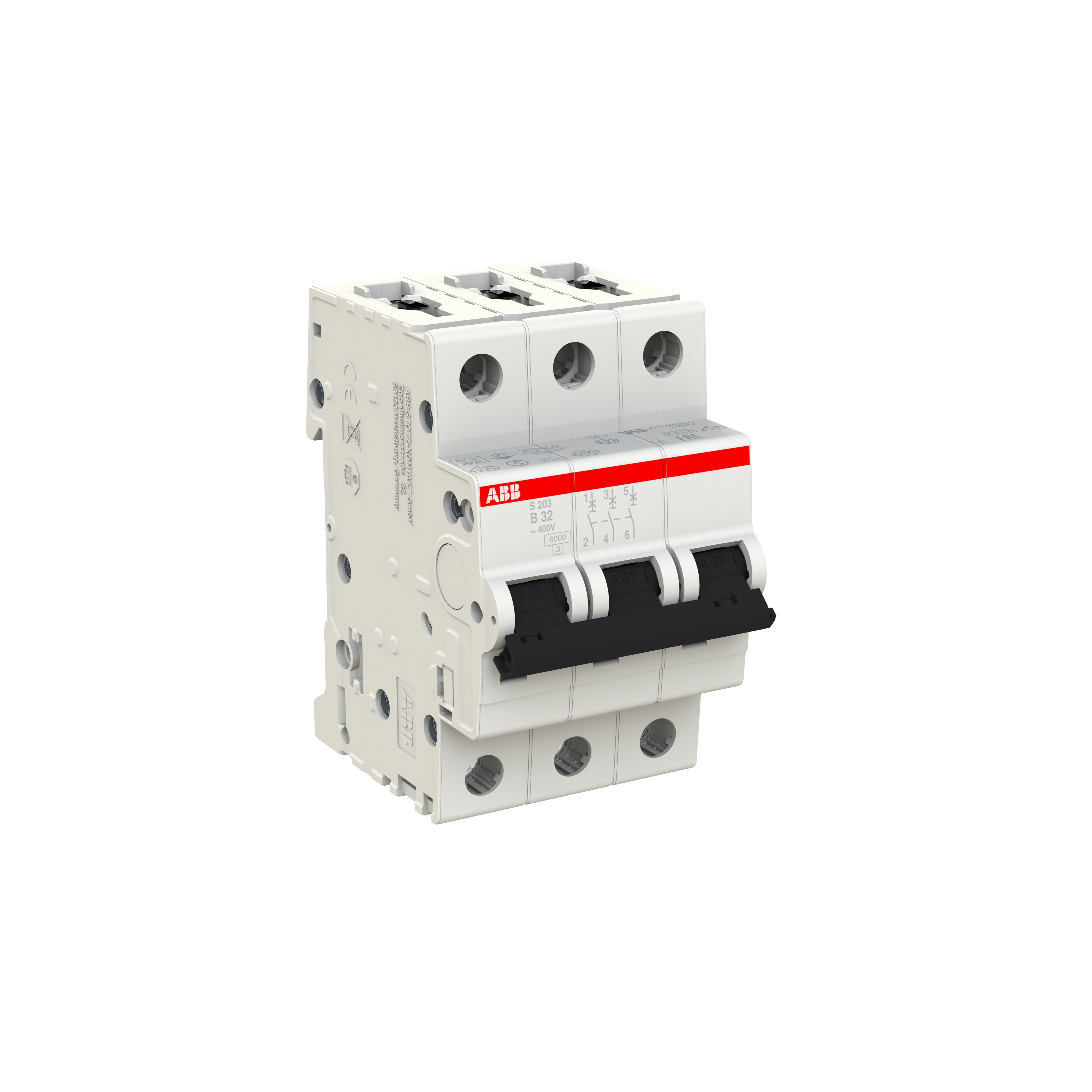 ABB Installatieautomaat 3-polig "S203" B, 32 A
