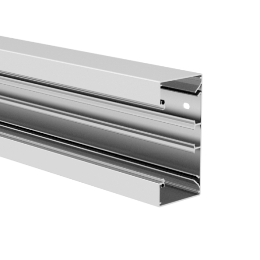BRA 60x130/80-UT, bodemdeel voor borstwering, met bodemperforatie en met DIN montagerail, kleur: