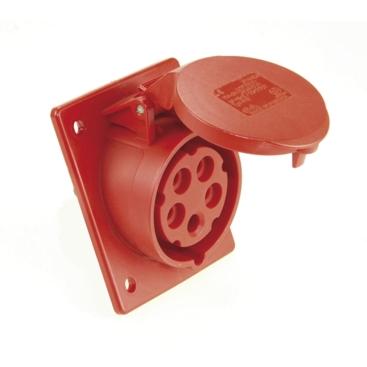SIROX® CEE-wandcontactdoos IP 44, 5-polig, 400 V, 6 h, schuin 32 A 92 x 100 mm
