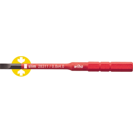 slimBits-gleuf 4.0 x 75 mm
