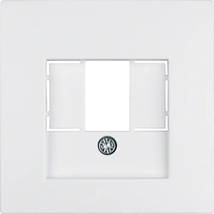 Berker centraalplaat USB / luidspreker S1/B3/B7 wit mat (10331909)