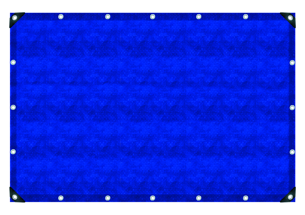 Container afdekzeil 180, blauw, 2 x 3 meter, scheurvast, weer- en UV-bestendig