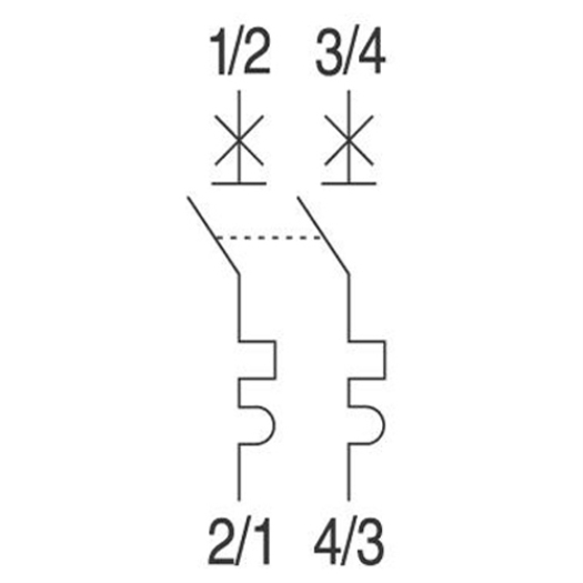 PV-LSS 2-pol. EP102UC met opschriftveld B, 63 A